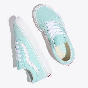 Vans Kiz Çocuk Spor Ayakkabı Old Skool Mavi/Beyaz | 14315-286